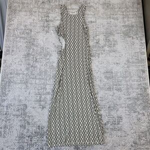 Paloma Wool Geoffrey Midi Dress Women's Small PW Monogram Print Asymmetrical